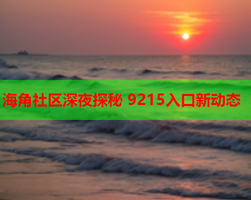 海角社区深夜探秘 9215入口新动态